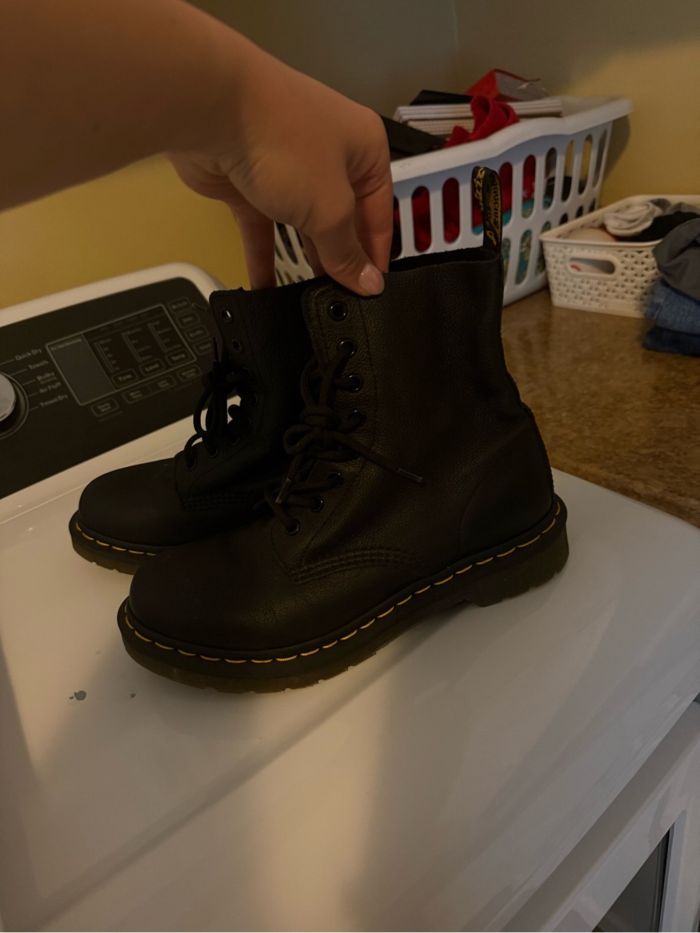 Dr. Martens Black Virginia Leather Boots